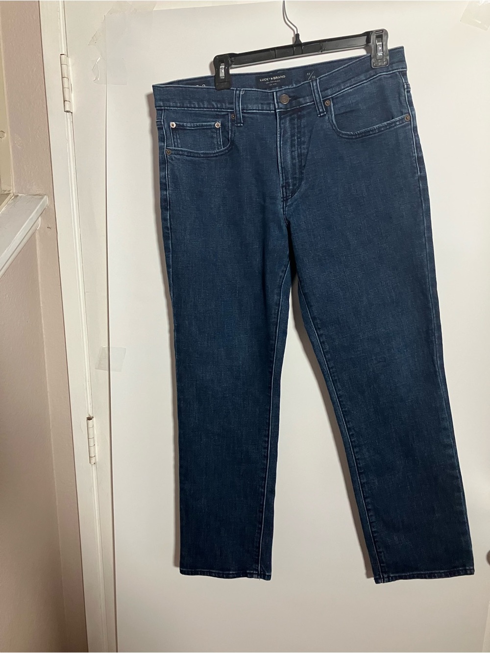 Lucky Brand Men's Dark Blue Straight-Leg Jeans